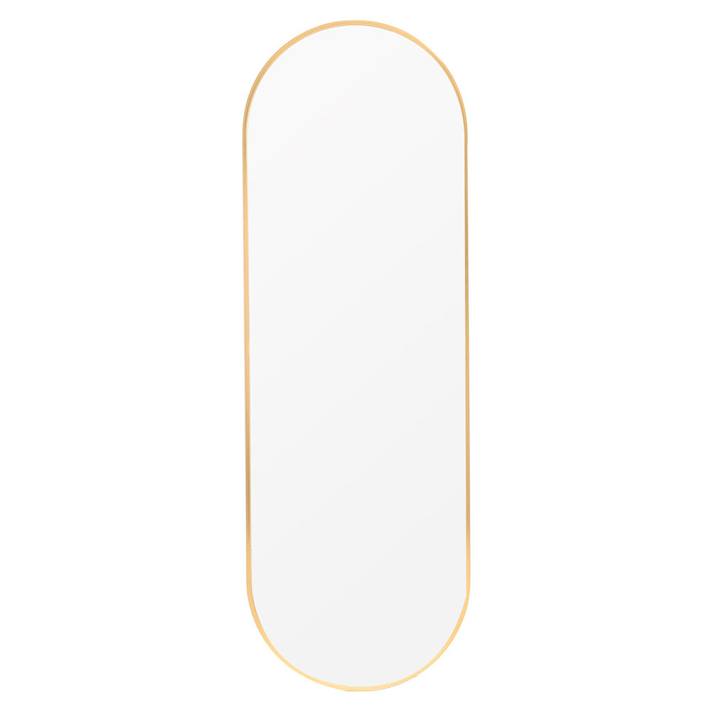 Gold 150cm Oval Full Length Wall Mounted Mirror