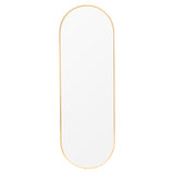 Gold 150cm Oval Full Length Wall Mounted Mirror