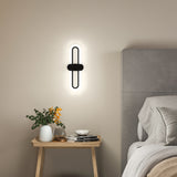 40CM Modern Oval LED Wall Light with Acrylic Shade, White Light