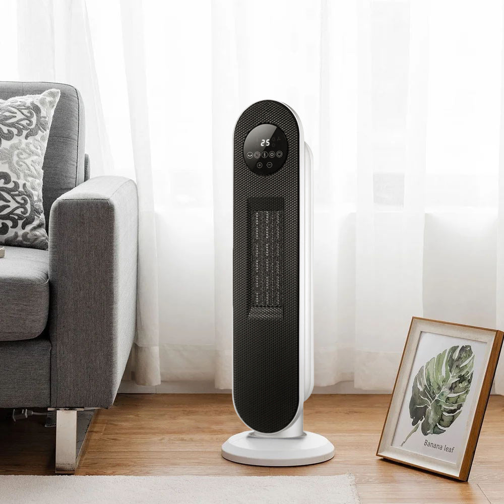 White Digital PTC Heater with Remote Control