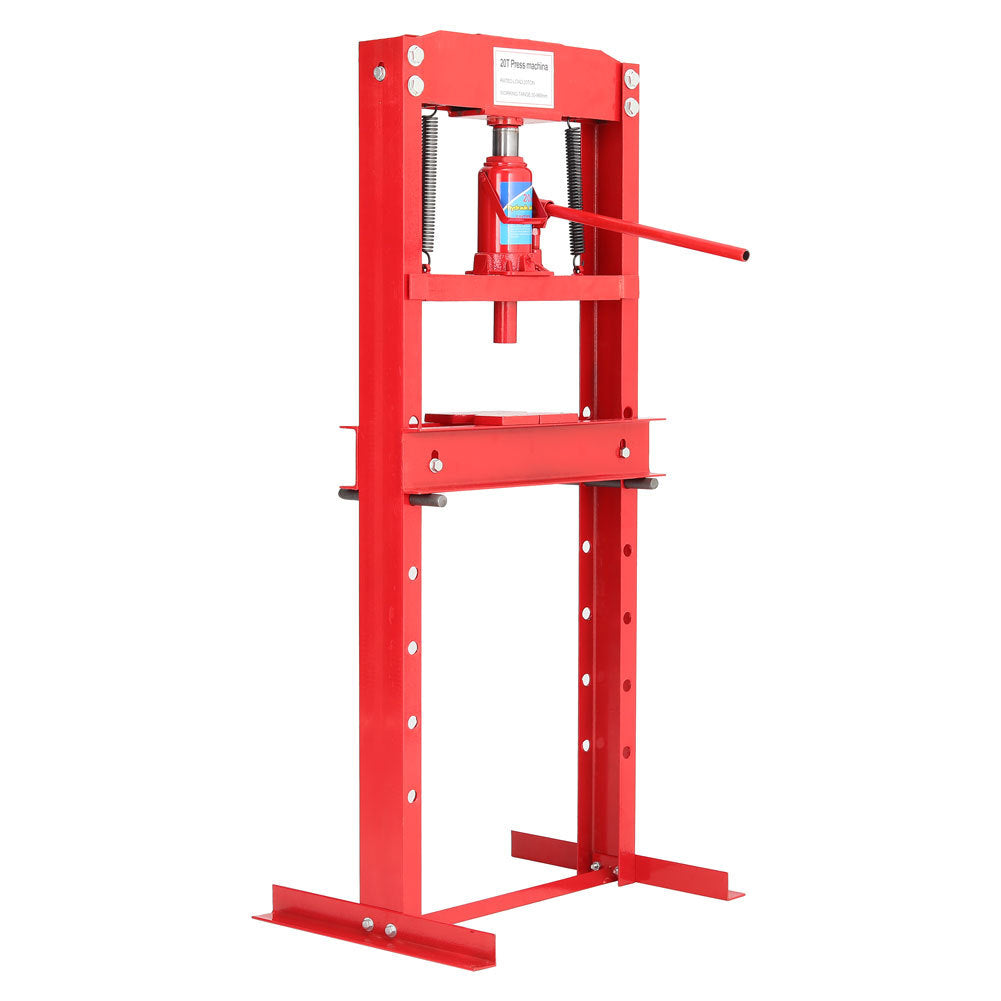 H Frame 20 Ton Hydraulic press, Red