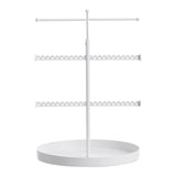 White 3 Tier Retractable Jewelry Display Stand