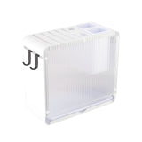 White Acrylic Knife Cutlery Holder with Drain Tray
