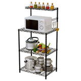 3 Tier Microwave Oven Rack with Top Spice Shelf