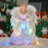 Angel Christmas Tree Topper with LED Lights