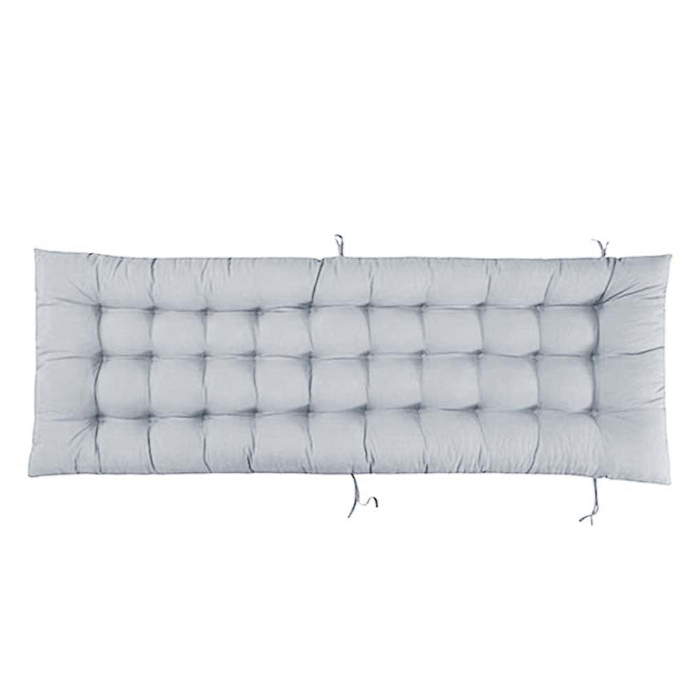 Outdoor Garden Patio Recliner Deck Chair Seat Cushion Pad, Grey