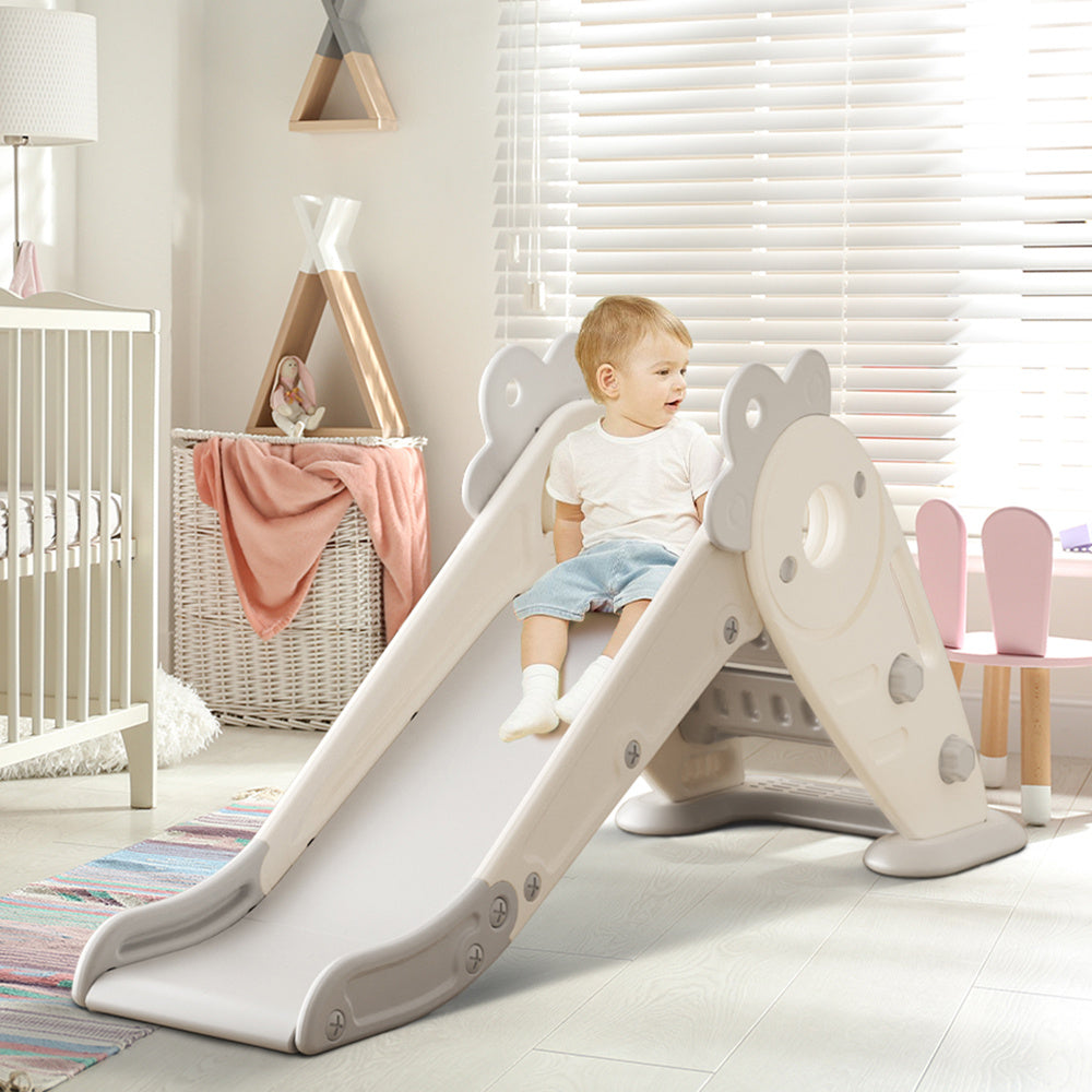 Grey Lovely Folding Plastic Carrot Slide for Toddler