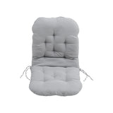Rocking Chair Rattan Chair Non slip Comfortable Seat Cushion,Light Grey