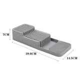 9 Slot Compact Kitchen Knife In Drawer Organiser