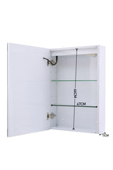 LED Bathroom Mirror Cabinet Single Door 50x13x70cm