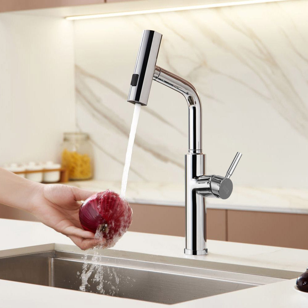 Rotable Taps Rotable Pulldown Kitchen Mixer Tap,Chrome – Thehotsale