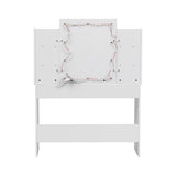 White 108cm Modern Hollywood Vanity Desk with Lighted Mirror