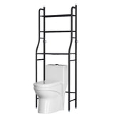 3 Tier Over the Toilet Bathroom Storage Space Holder Stand, Black