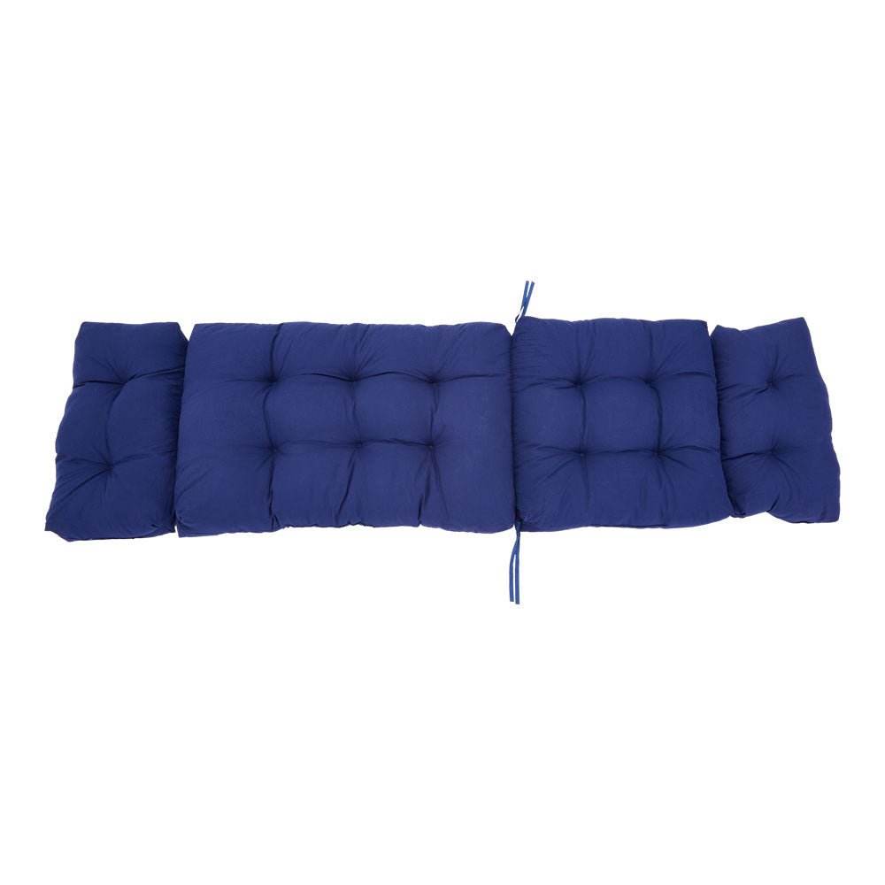 Blue 180cm Outdoor Thickened Lounger Cushion