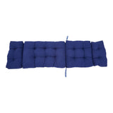 Blue 180cm Outdoor Thickened Lounger Cushion