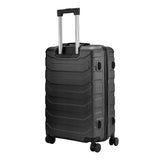 Black 28 inch Rolling Hard Shell Luggage Travel Suitcase