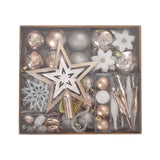 White 58Pcs Shatterproof Hanging Balls for Xmas Tree