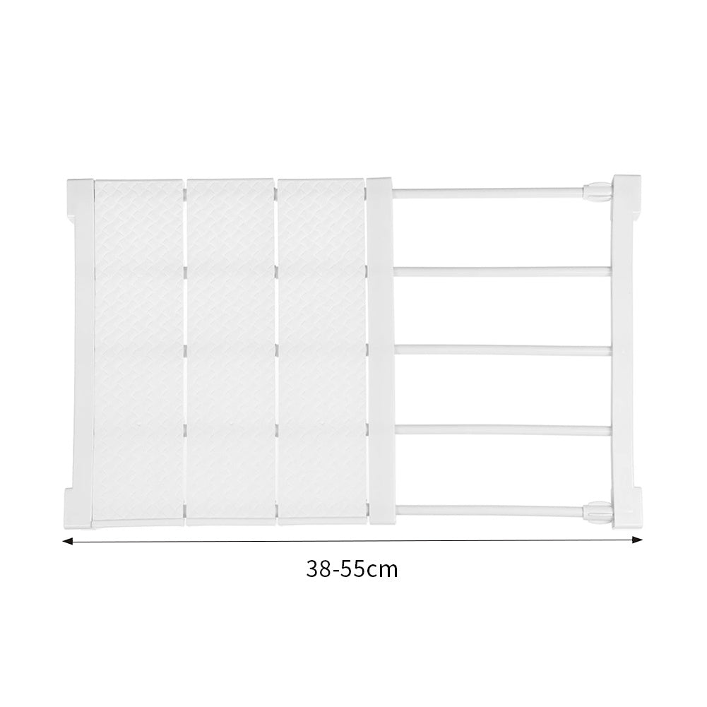 Adjustable Expandable Closet Shelf Rod and Divider Durable Wardrobe Organiser