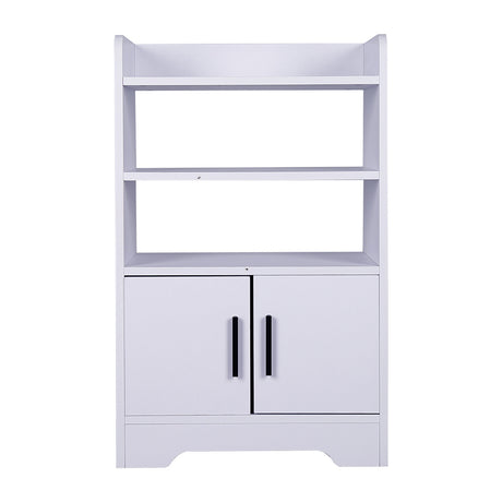 Wooden Sideboard Storage Cabinet with 3 Shelves and 2 Doors