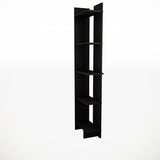 5-Tier Corner Bookshelf Space-Saving MDF Bookcase Storage Shelf