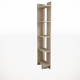 5-Tier Corner Bookshelf Space-Saving MDF Bookcase Storage Shelf