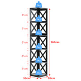 5 Tier Modern Wood Corner Standing Storage Shelf