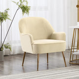 Modern Velvet Upholstered Armchair Comfortable Leisure Chair