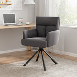 Modern Ergonomic Swivel Armchair Plush Upholstered Accent Chair