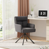 Modern Ergonomic Swivel Armchair Plush Upholstered Accent Chair
