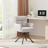 Modern Ergonomic Swivel Armchair Plush Upholstered Accent Chair