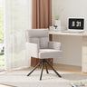 Modern Ergonomic Swivel Armchair Plush Upholstered Accent Chair
