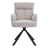 Modern Ergonomic Swivel Armchair Plush Upholstered Accent Chair