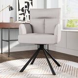 Modern Ergonomic Swivel Armchair Plush Upholstered Accent Chair