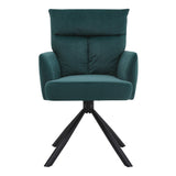 Modern Ergonomic Swivel Armchair Plush Upholstered Accent Chair