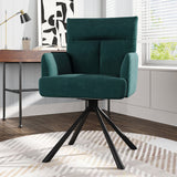 Modern Ergonomic Swivel Armchair Plush Upholstered Accent Chair