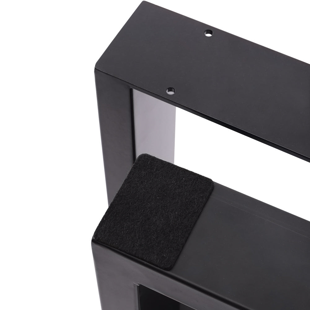 Set of 2 Metal Table Legs Frames Rectangular Steel Base Stands