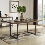 Set of 2 Metal Table Legs Frames Rectangular Steel Base Stands