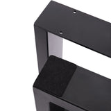 Set of 2 Metal Table Legs Frames Rectangular Steel Base Stands