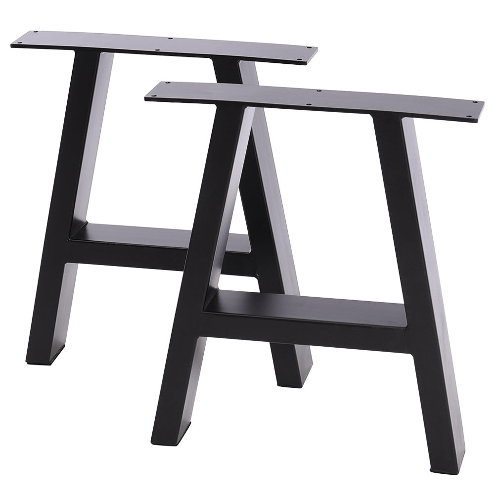 Set of 2 Metal Table & Bench Legs Frames A-Frame Steel Base Stands
