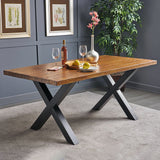 Set of 2 Metal Table & Bench Legs Frames XShape Steel Base Stands