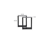 Set of 2 Metal Table & Bench Legs Frames Square Steel Base Stands