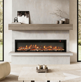 70 Inch Wall Mounted Freestanding Electric Fireplace with Remote 9 Flame Colours