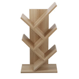 5-Tier Tree-Inspired Storage Shelf MDF Bookcase Desktop Organizer