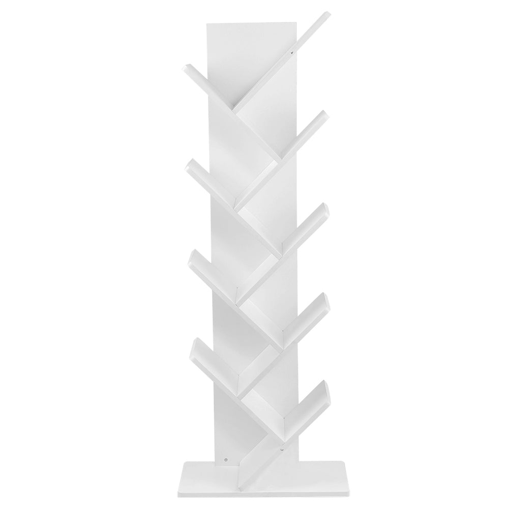 9 Layer Tree Style Modern Bookcase Vertical Bookshelf
