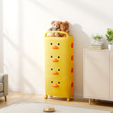 Yellow Duck Durable Plastic Organizer Storage Cart with Wheels