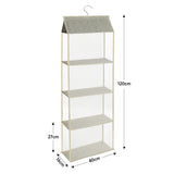 Hanging Handbag Organizer with Breathable Mesh and Heavy-Duty Hooks