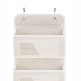 5 Pockets Foldable Non Woven Fabric Organizer Over the Door with Clear Window