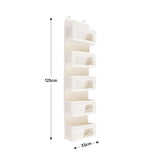 5 Pockets Foldable Non Woven Fabric Organizer Over the Door with Clear Window