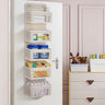 5 Pockets Foldable Non Woven Fabric Organizer Over the Door with Clear Window