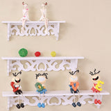 3-Tier Wall-Mounted Wooden Shelf Floating Shelves Set